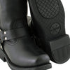 Xelement 2442 Women's Black Classic Full Grain Leather Harness Motorcycle Rider Boots - 6