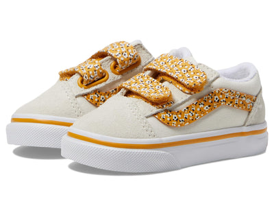 Vans Kids Old Skool V (Infant/Toddler) Sneaker, Ditsy Floral Multi/True White, 9.5 US Unisex