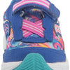 Saucony Ride 10 JR Running Shoe, Blue/Swirl, 8 Wide US Unisex Little_Kid