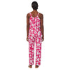Lauren Ralph Lauren Strappy Tank Capris PJ Set Pink Floral LG (US 12-14)
