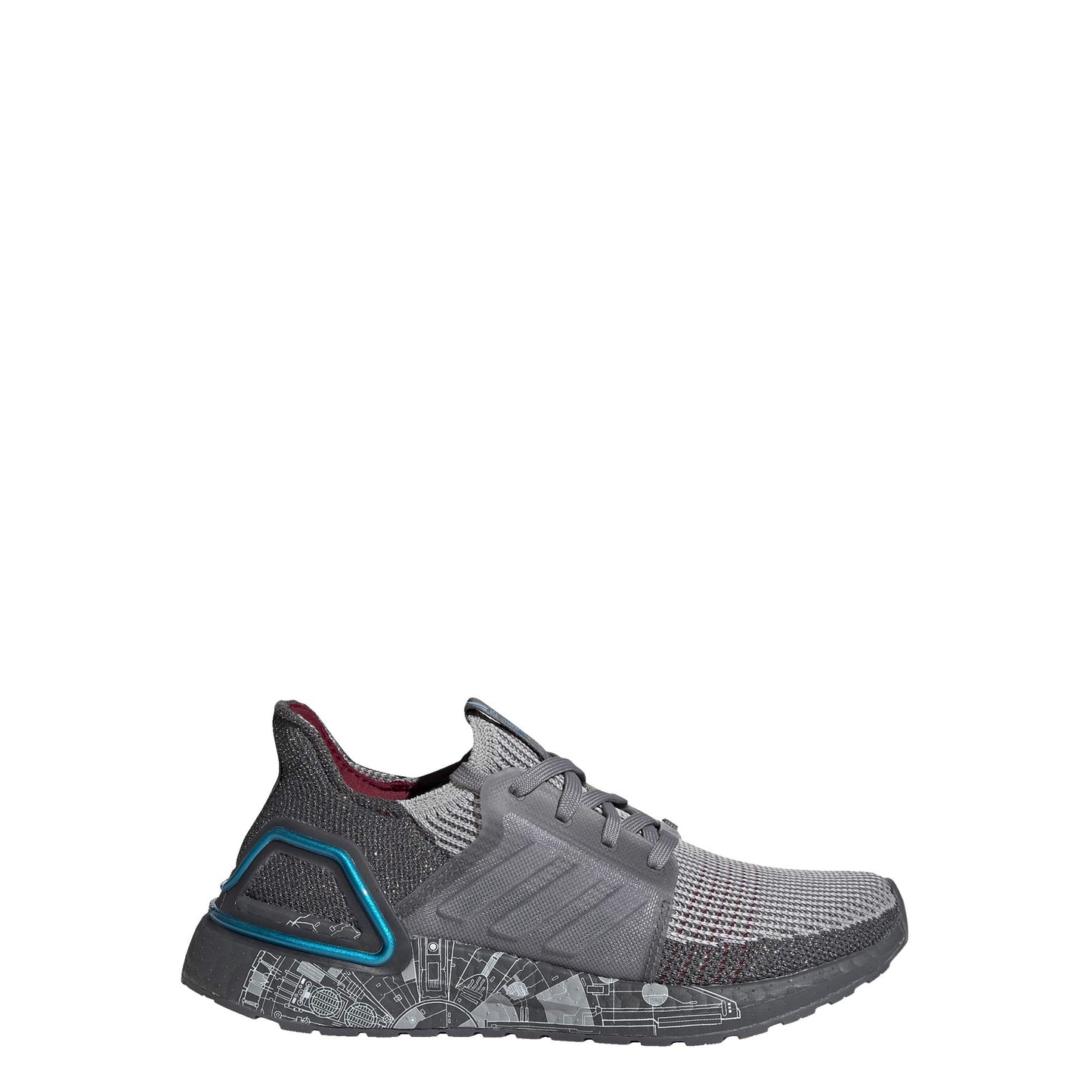 Adidas Grade-School Ultraboost 19 Starwars J Grey/Silver-Blue Sneakers 4