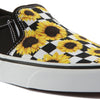 Vans Women's WM Asher Sneaker, Sunflower Checker Multi White, 6