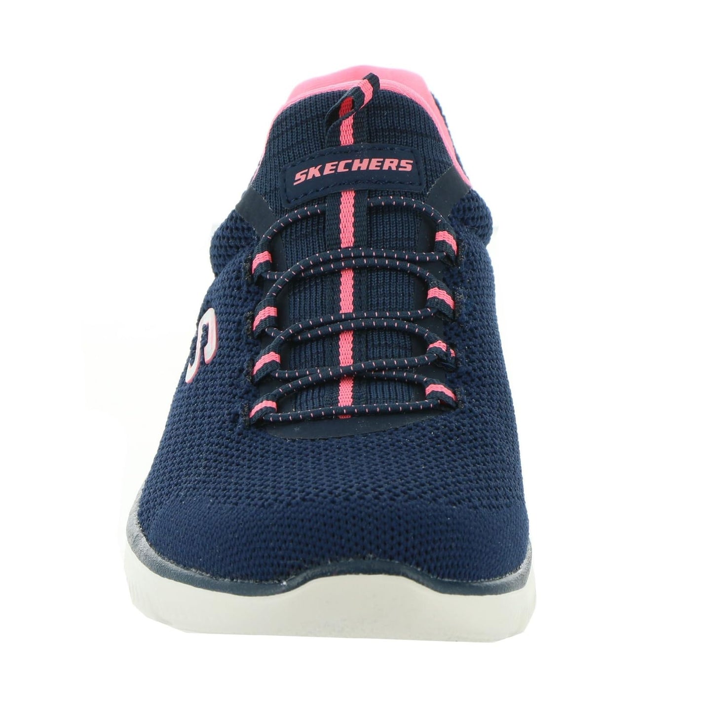 Skechers Women's Athleisure Sneaker, 8 M, Navy/Hot Pink