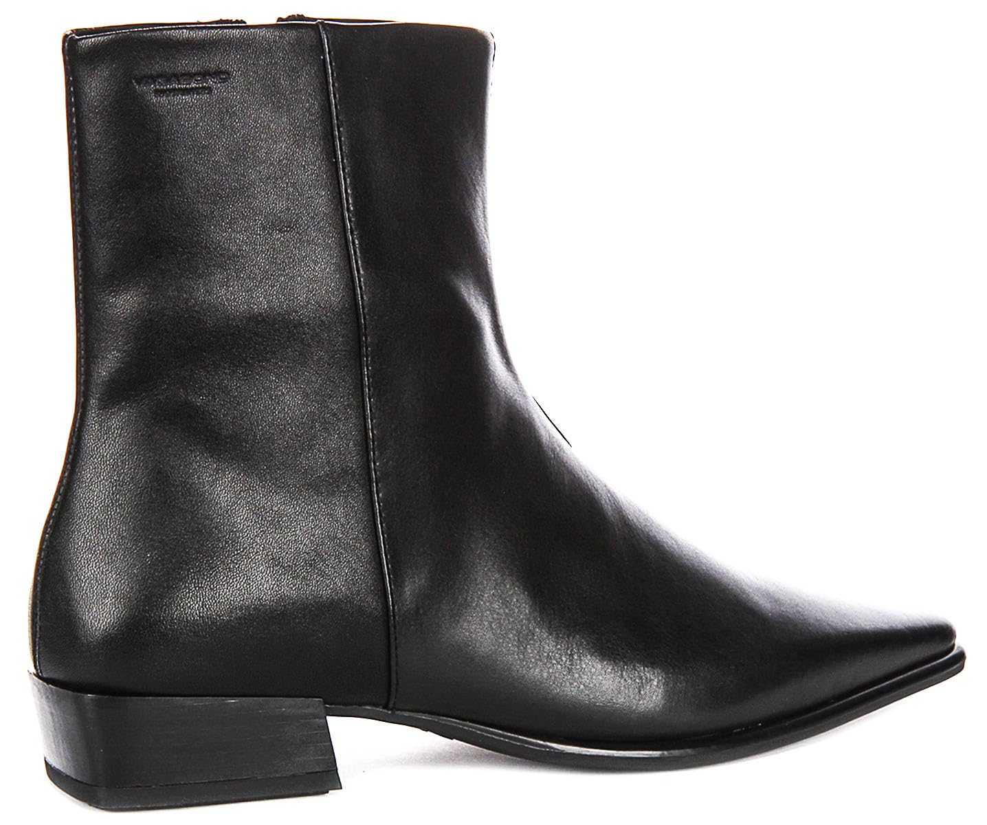 Vagabond Shoemakers Womens Nella Leather Booties, Black, 6 Medium