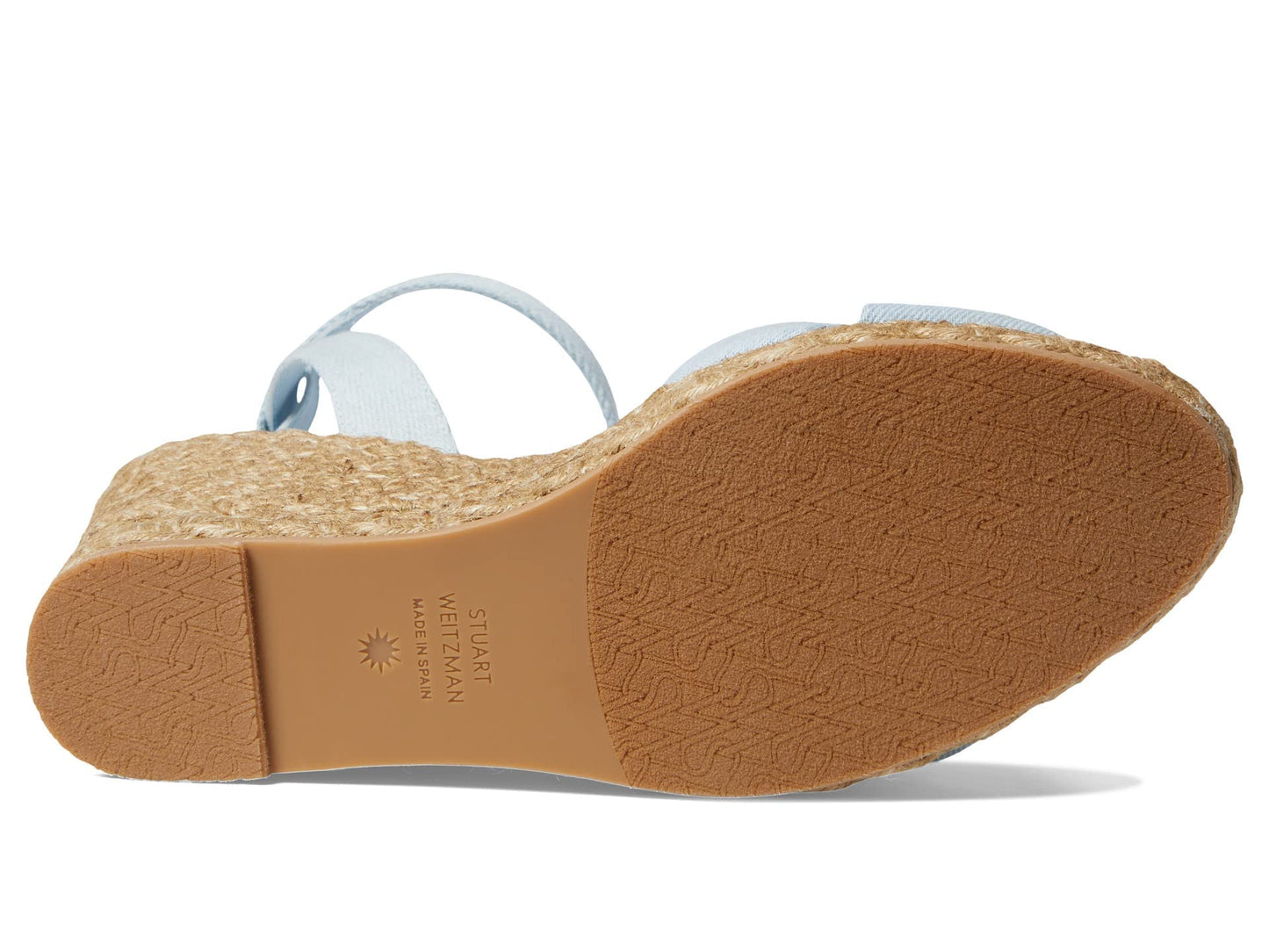 Stuart Weitzman Playa Espadrille Knot Wedge Light/Natural 8 B