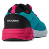 Saucony Wind 2.0 Running Shoe, Turq/Pink/Black, 4.5 US Unisex Big Kid