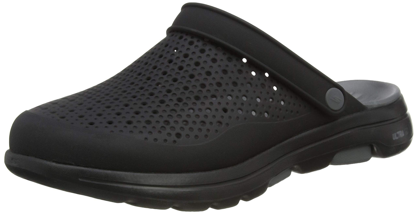 Skechers Men's Foamies GOwalk 5 - Astonished Clog, Black/Charcoal, 11