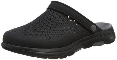 Skechers Men's Foamies GOwalk 5 - Astonished Clog, Black/Charcoal, 11