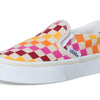 Vans Kids Unisex Classic Slip-on (Little Kid), Retro Rainbow Checkerboard, 12 Medium