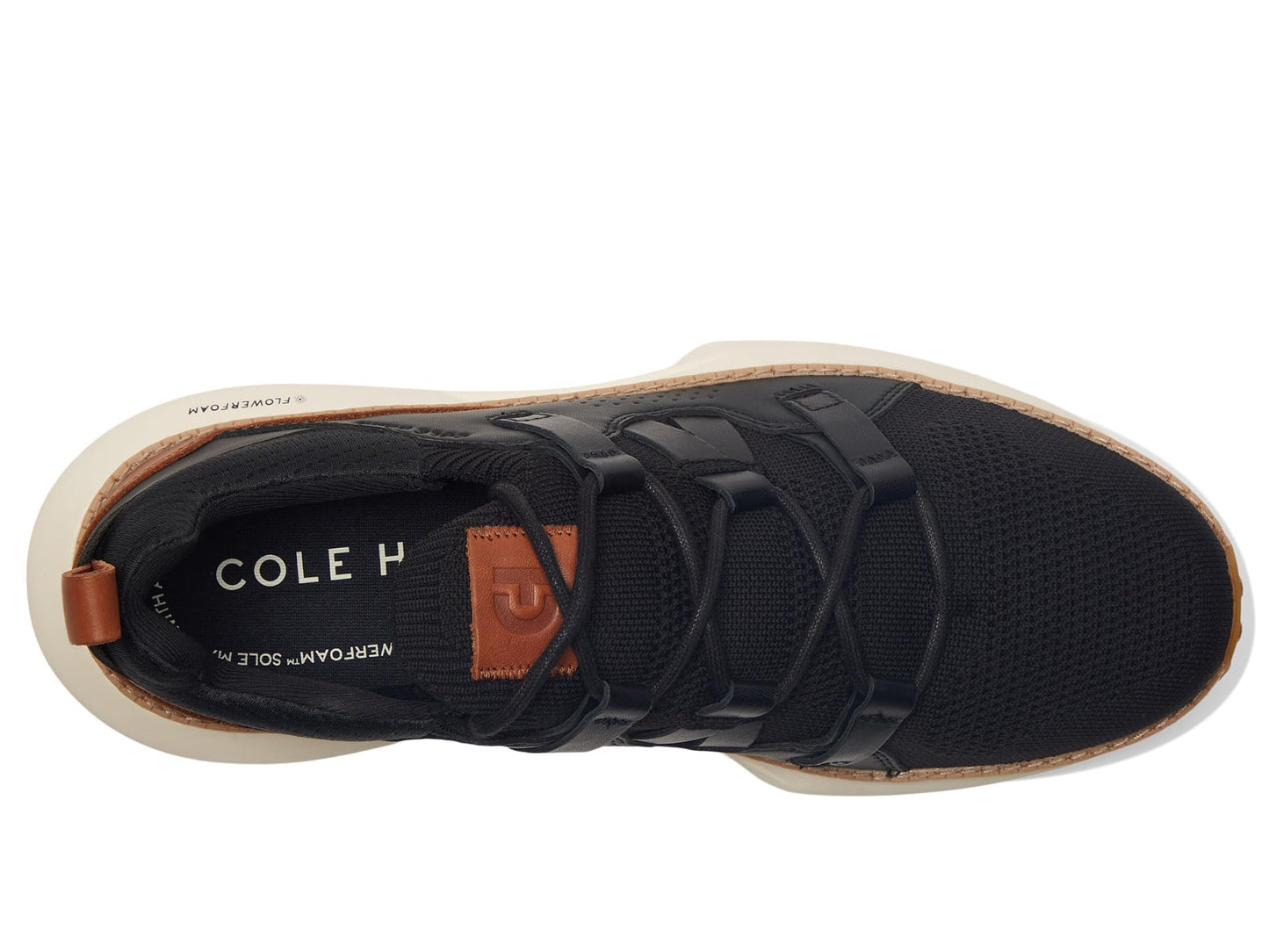 Cole Haan Men's Grand Motion Woven Stitch 2, Black/British Tan/Ivory, 10.5-W US