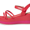 Cole Haan Grand Ambition Addison Flatform Wedge Geranium Leather 10.5 B (M)