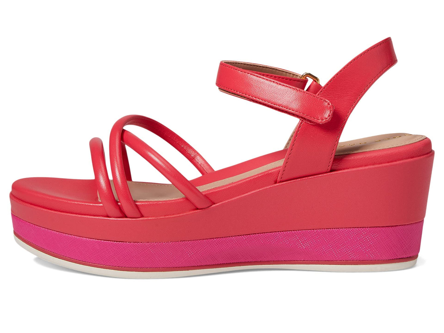 Cole Haan Grand Ambition Addison Flatform Wedge Geranium Leather 10.5 B (M)