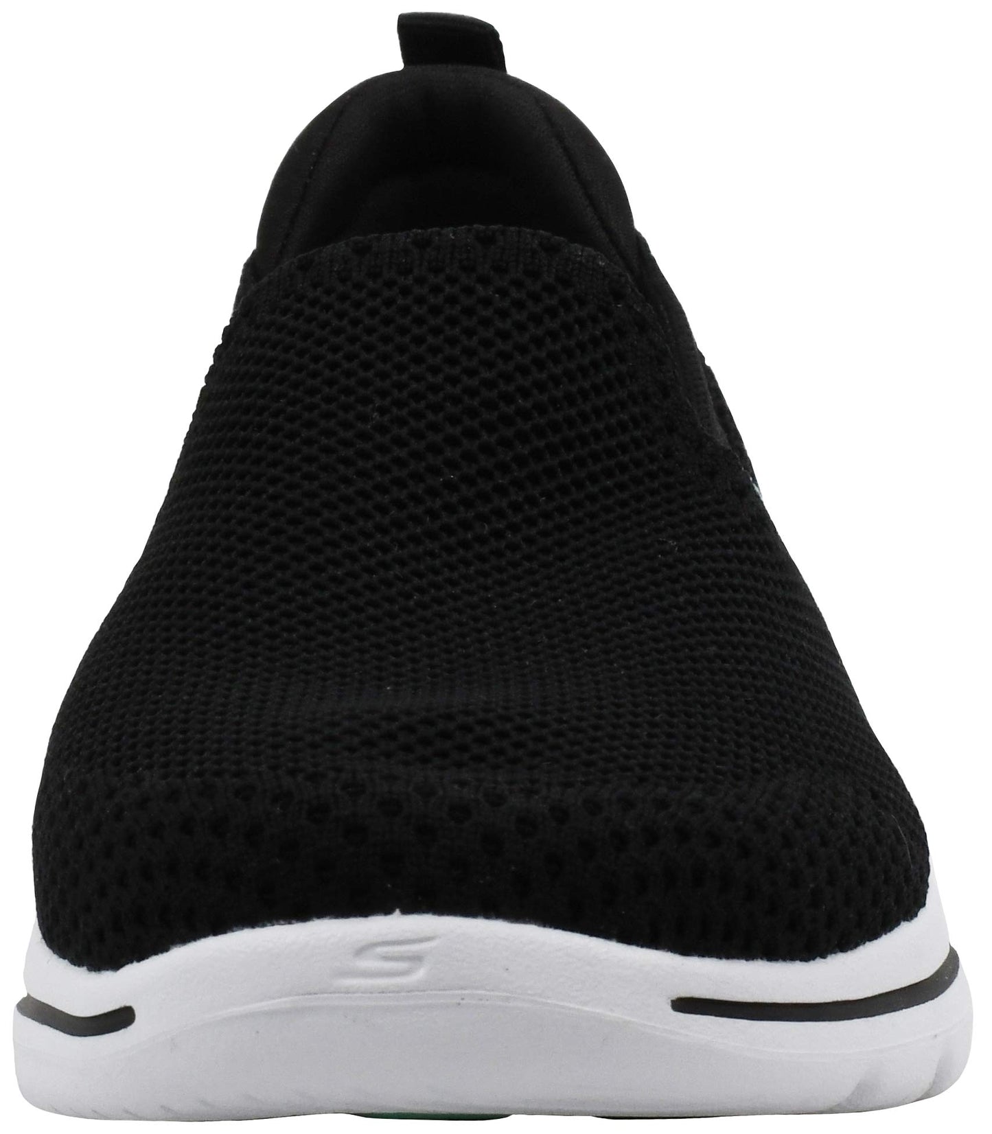 Skechers Women's GO Walk 5-Prized Sneaker, Black/Aqua, 9.5 M US