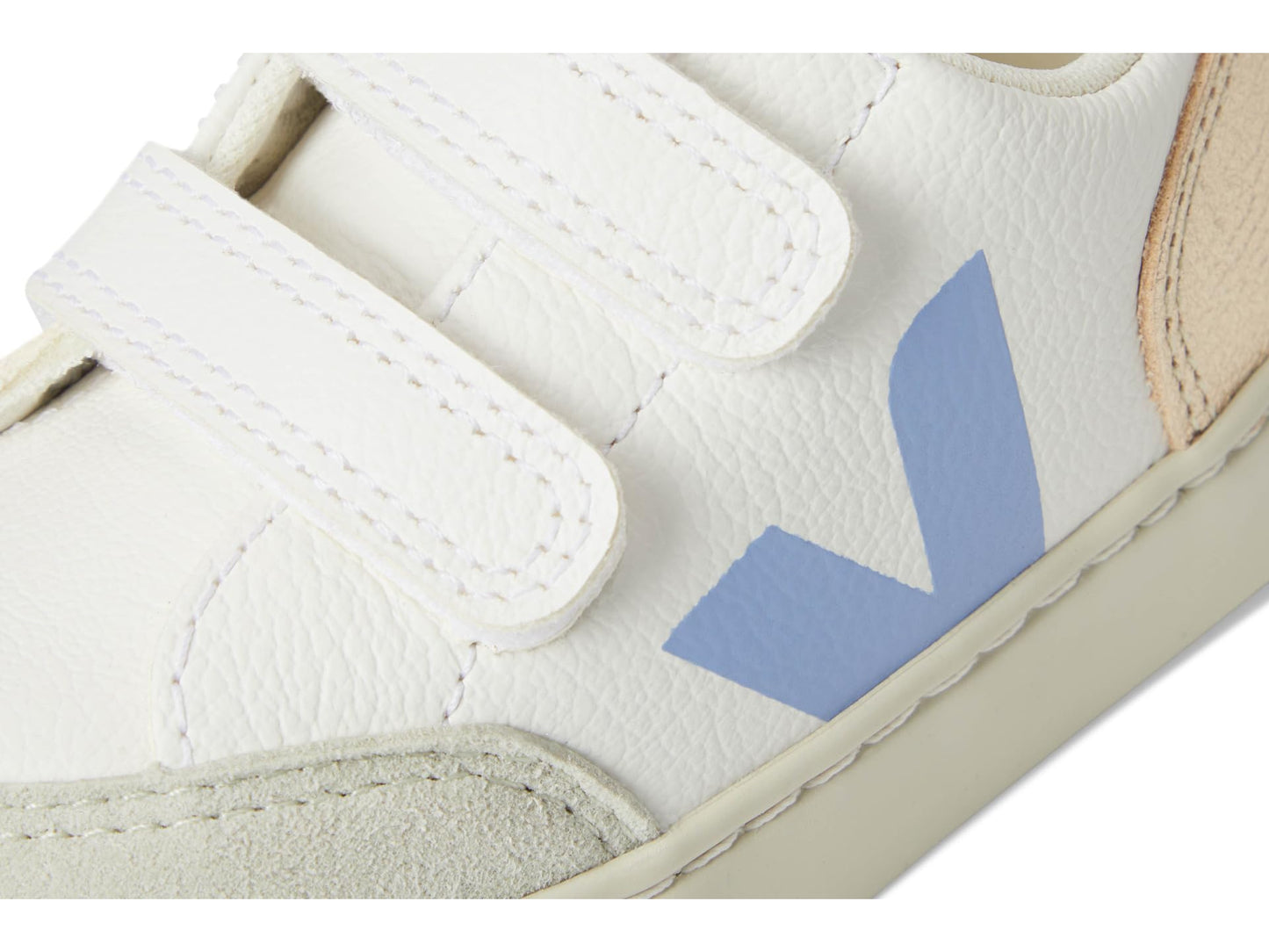 VEJA Kids Kids Small V-12 Chromefree (Toddler) Sneaker, Extra White/Multico Olympe, 6 US Unisex