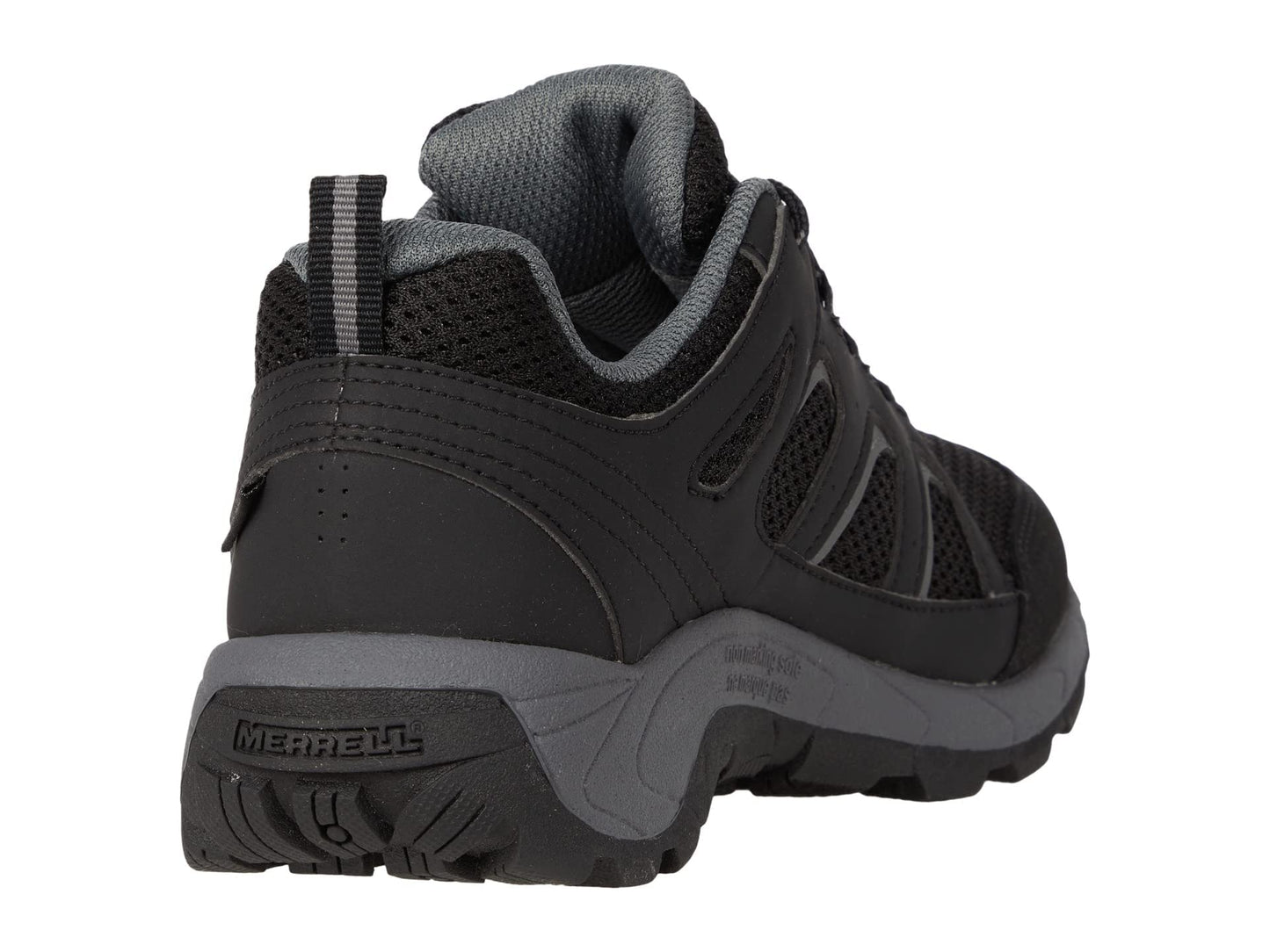 Merrell Unisex Kid's OAKCREEK Low LACE Waterproof Hiking Shoe, Black/Grey, 1.5 Medium