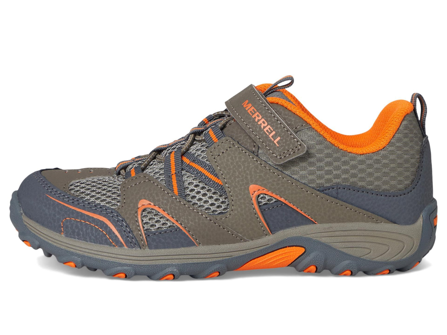 Merrell Boy's Trail Chaser Shoe, Gunsmoke/Orange, 1.5 Medium US Little Kid