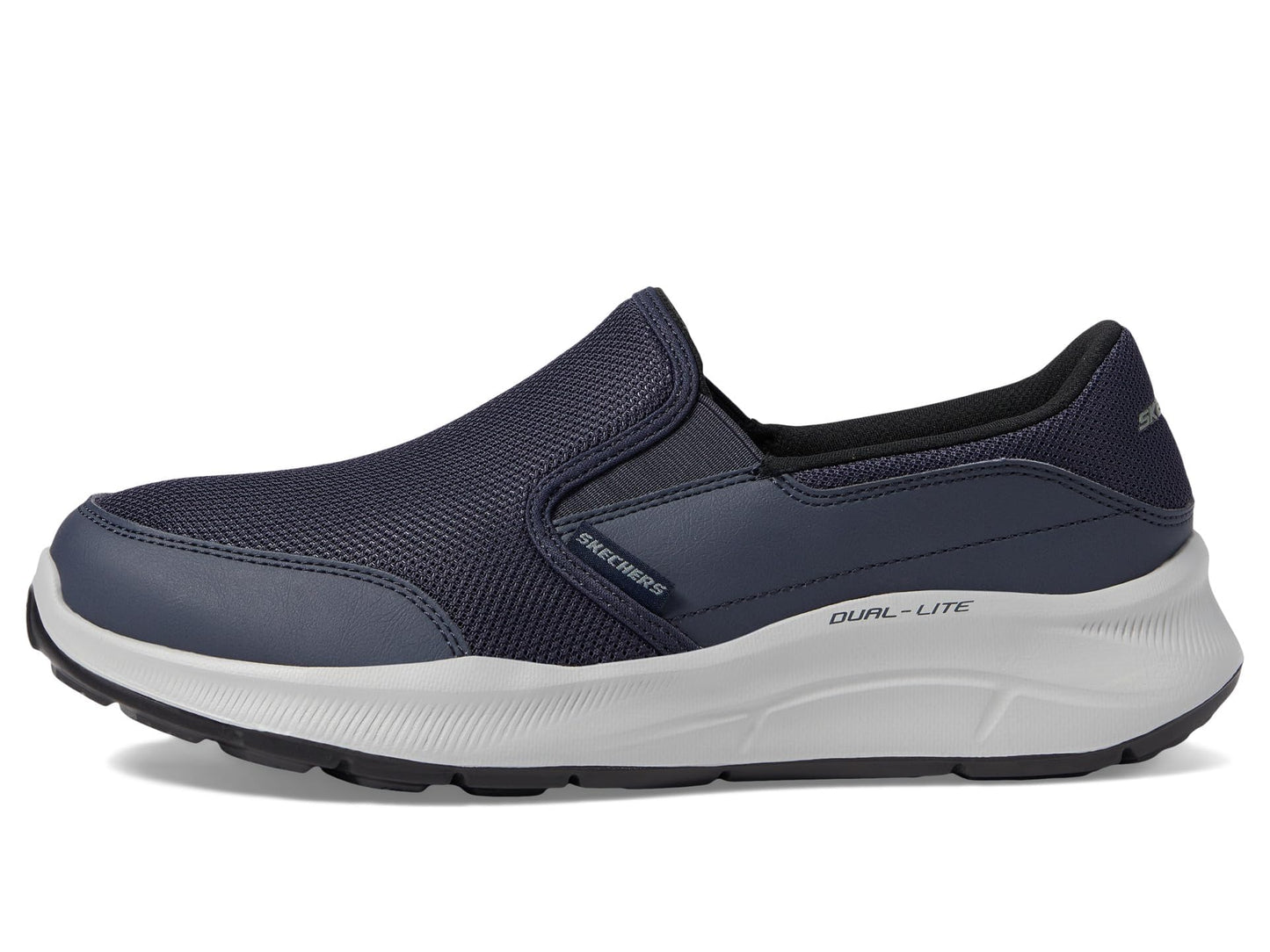 Skechers Men's 232515 NVY Sneaker, Navy Mesh Duraleather Trim, 10 US