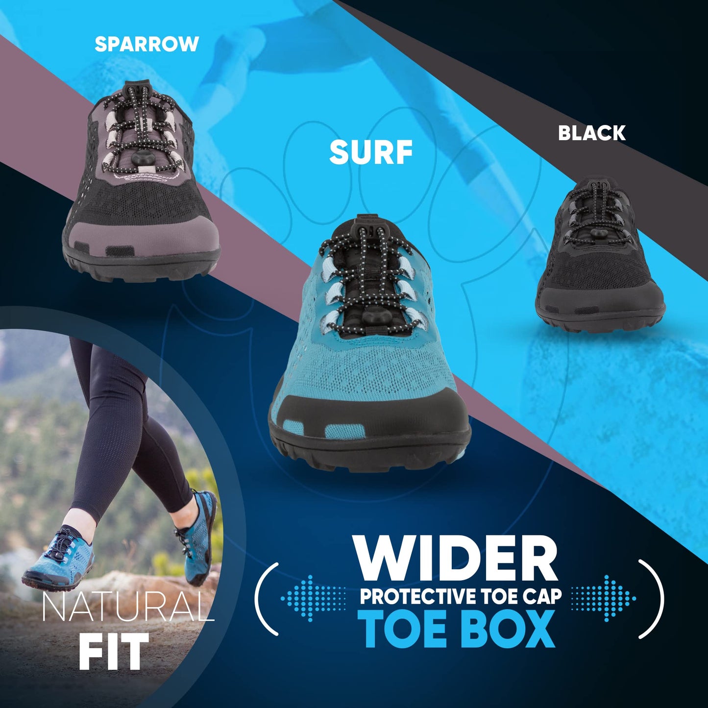 Xero Shoes Women's Aqua X Sport Barefoot Water Shoes, Surf, 7.5