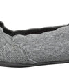 Skechers Women's Cleo-Honeycomb Ballet Flats, Light Grey, 9.5