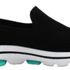 Skechers Women's GO Walk 5-Prized Sneaker, Black/Aqua, 9.5 M US