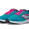 Saucony Wind 2.0 Running Shoe, Turq/Pink/Black, 4.5 US Unisex Big Kid