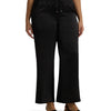 Lauren Ralph Lauren, Womens, Plus-Size Satin Charmeuse Wide-Leg Pant, Black, 2X