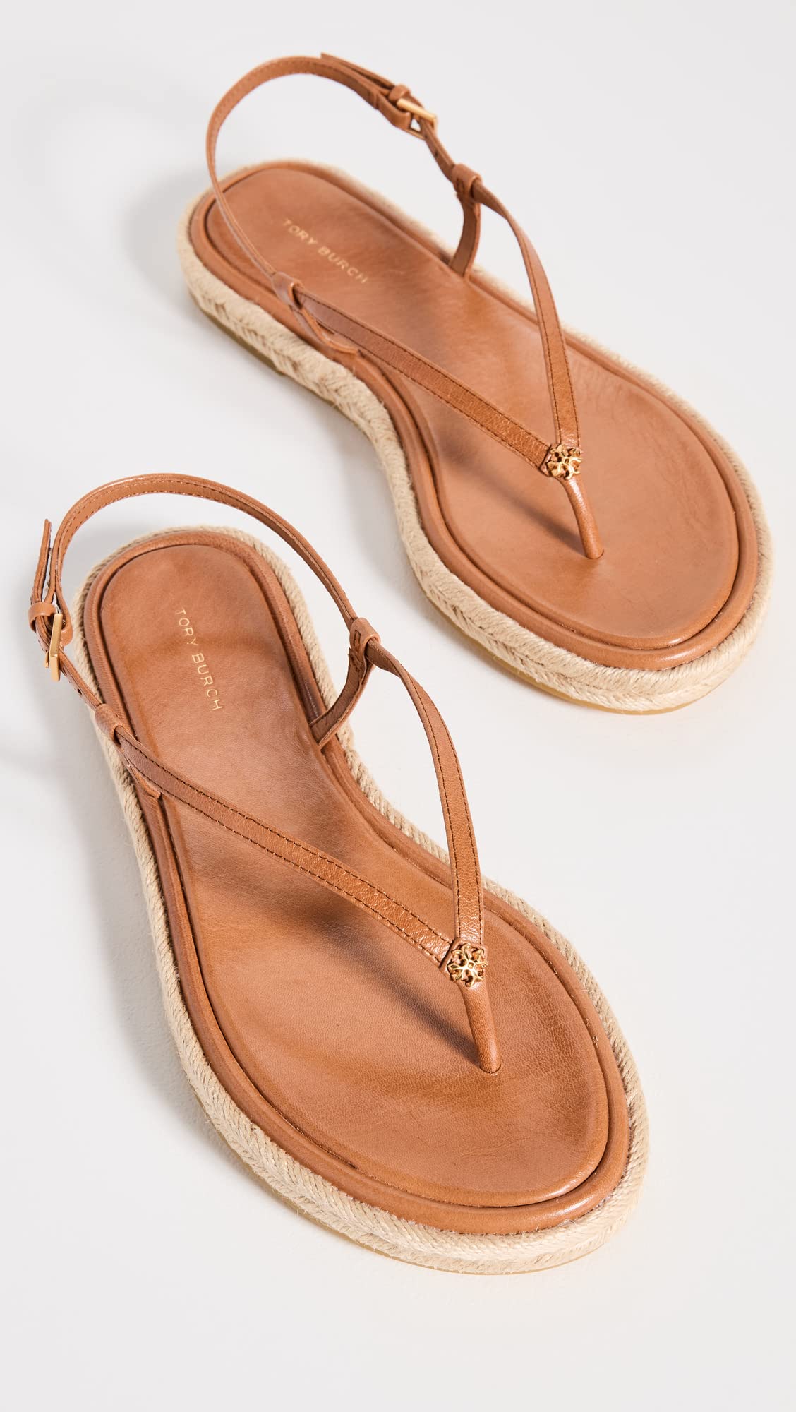 Tory Burch Women's Simple Strap Espadrilles, Tan, 5 Medium US