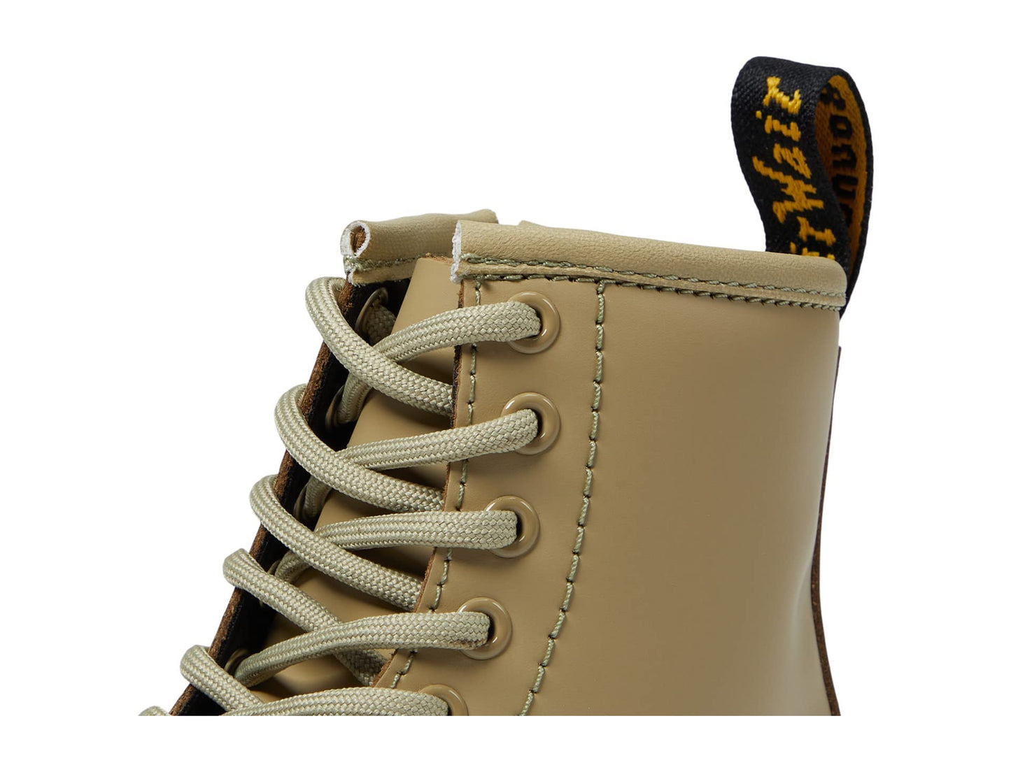 Dr. Martens Kid's Collection 1460 Lace Up Fashion Boot (Little Kid/Big Kid) - Boots for Kids - Rubber Outsole Pale Olive 11 UK (US 12 Little Kid) M