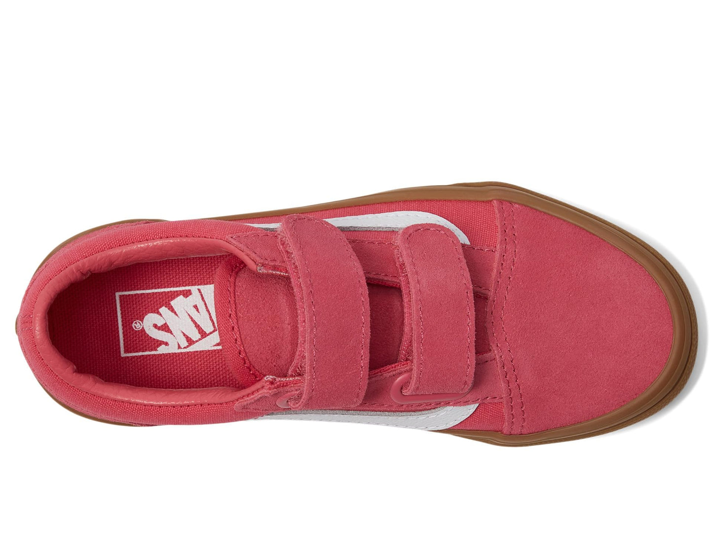 Vans Old Skool V (Little Kid) Sneaker, Gum Pink, 13 US Unisex