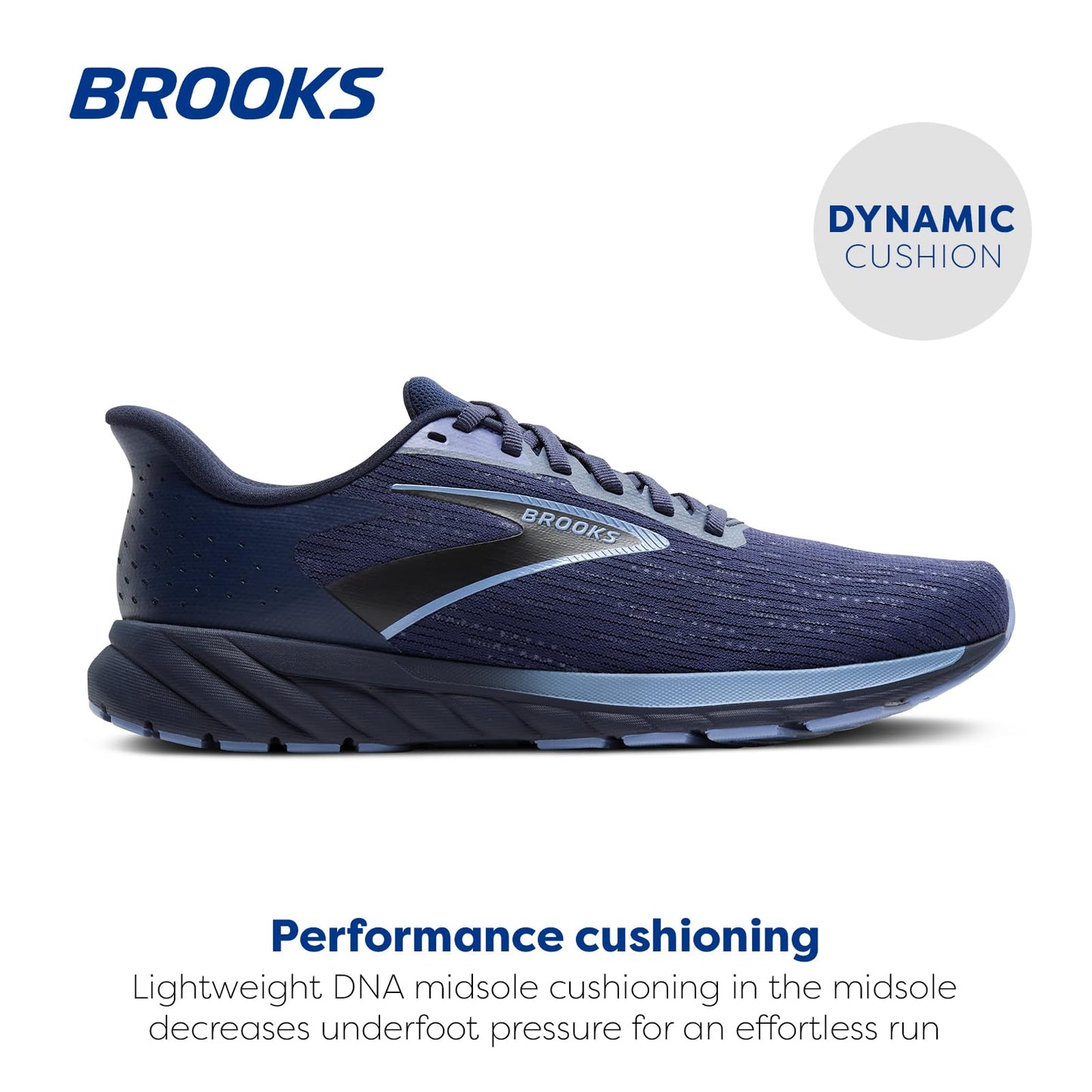 Brooks Men’s Anthem 7 Neutral Running Shoe - Peacoat/Ribbon/Country Blue - 15 Medium