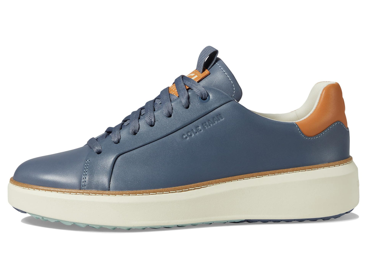 Cole Haan Mens Grandpro Topspin Golf Folkstone Gray/Natural Tan/Ivory 8.5 M