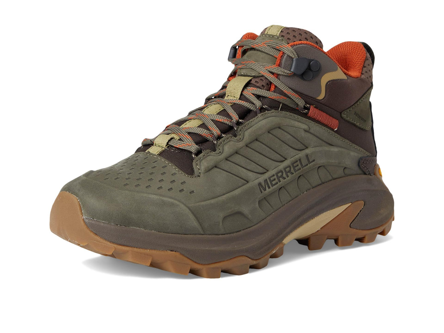 Merrell Men's Moab Speed 2 Leather Mid Waterproof Hiking Boot Olive 15.0 Medium