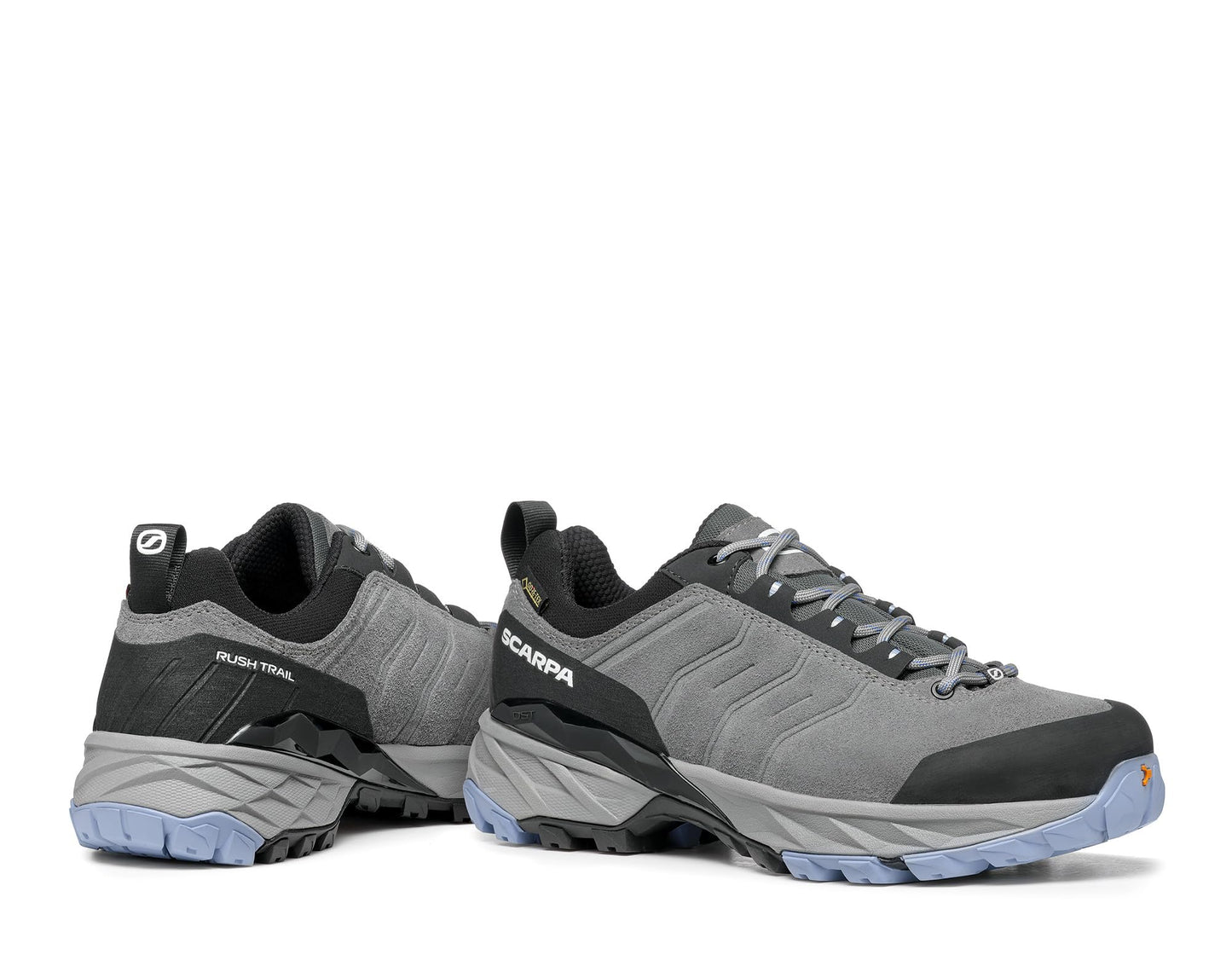 SCARPA Women's Rush Trail GTX Waterproof Gore-Tex Lightweight Hiking Shoes - Smoke/Provence - 7-7.5