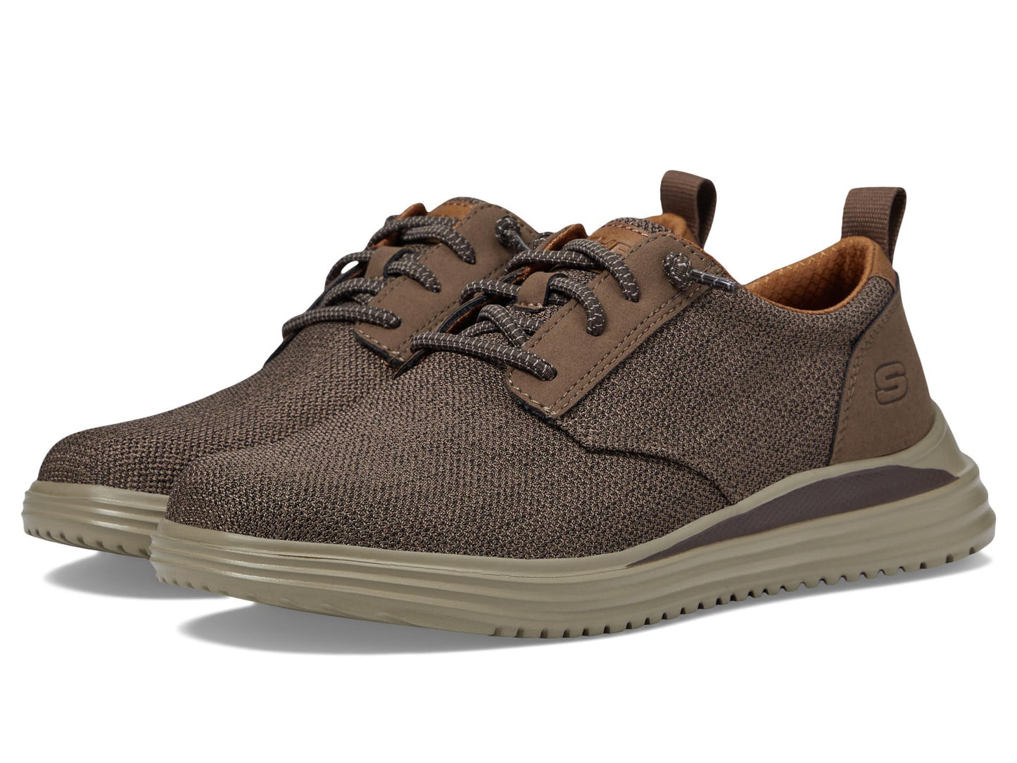 Skechers Men's Proven GladwinTrainers, Brown Mesh, 7.5 US