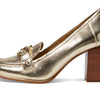 Michael Kors Rory Heeled Loafer Pale Gold 8 M