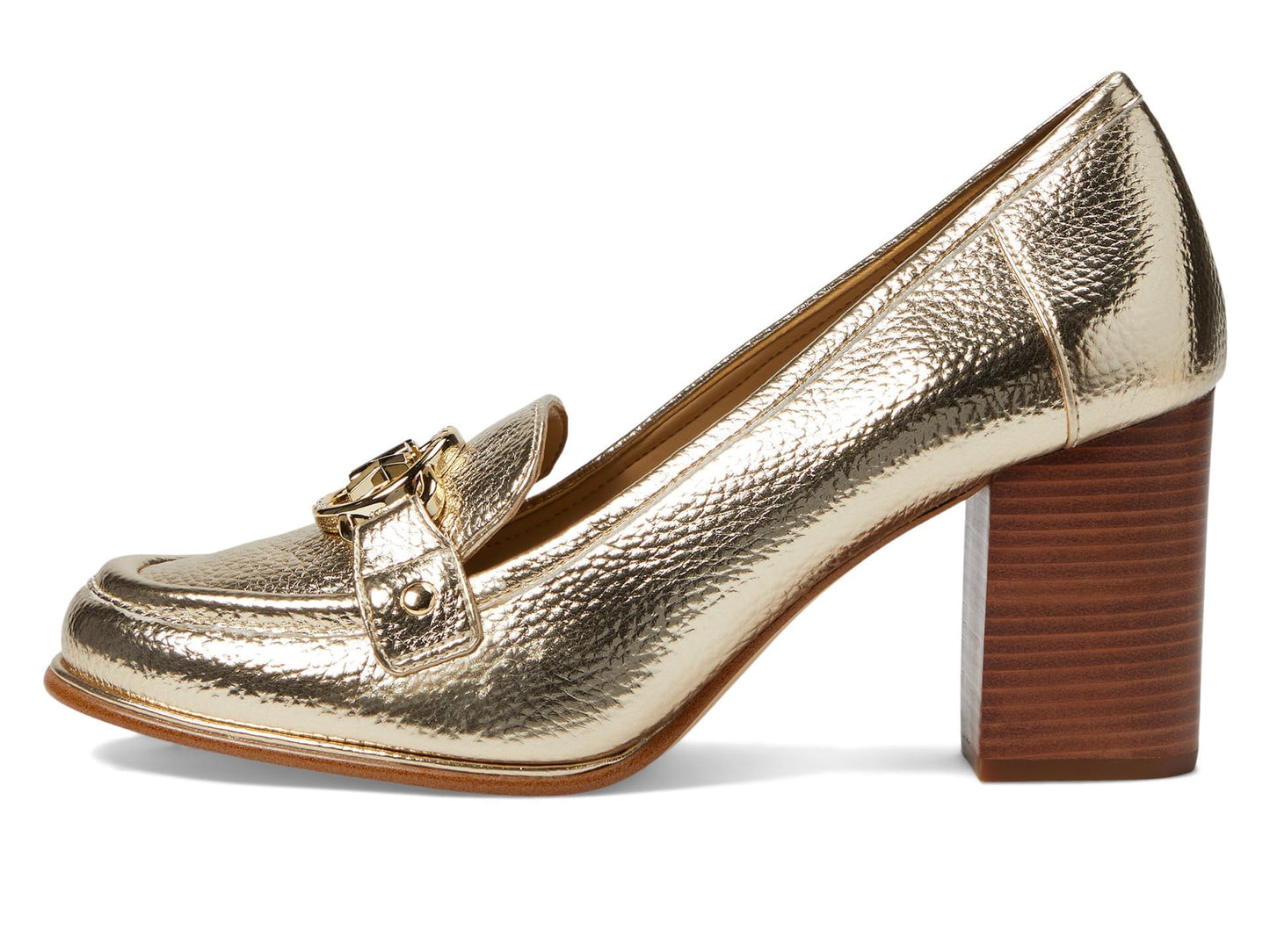 Michael Kors Rory Heeled Loafer Pale Gold 8 M