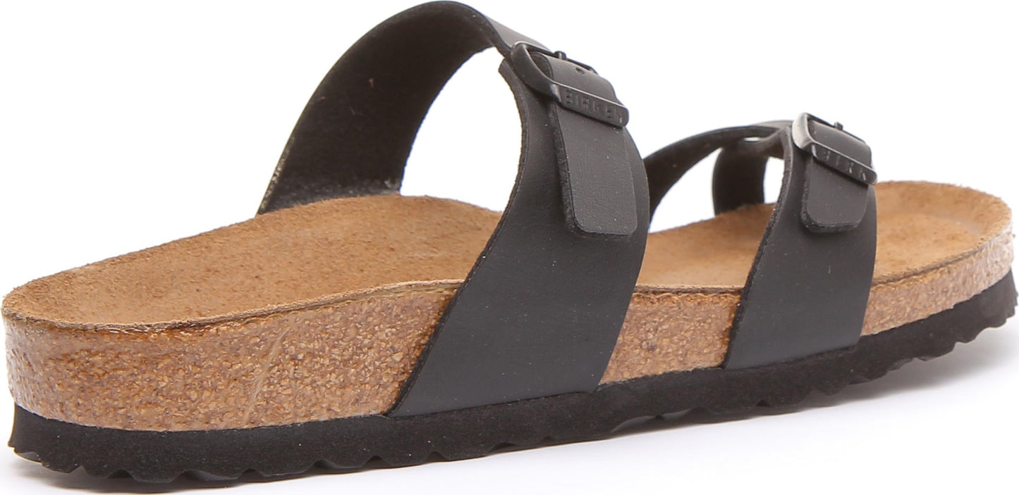 Birkenstock Original Mayari Birko Flor Narrow Width, Black 36 (étroit)