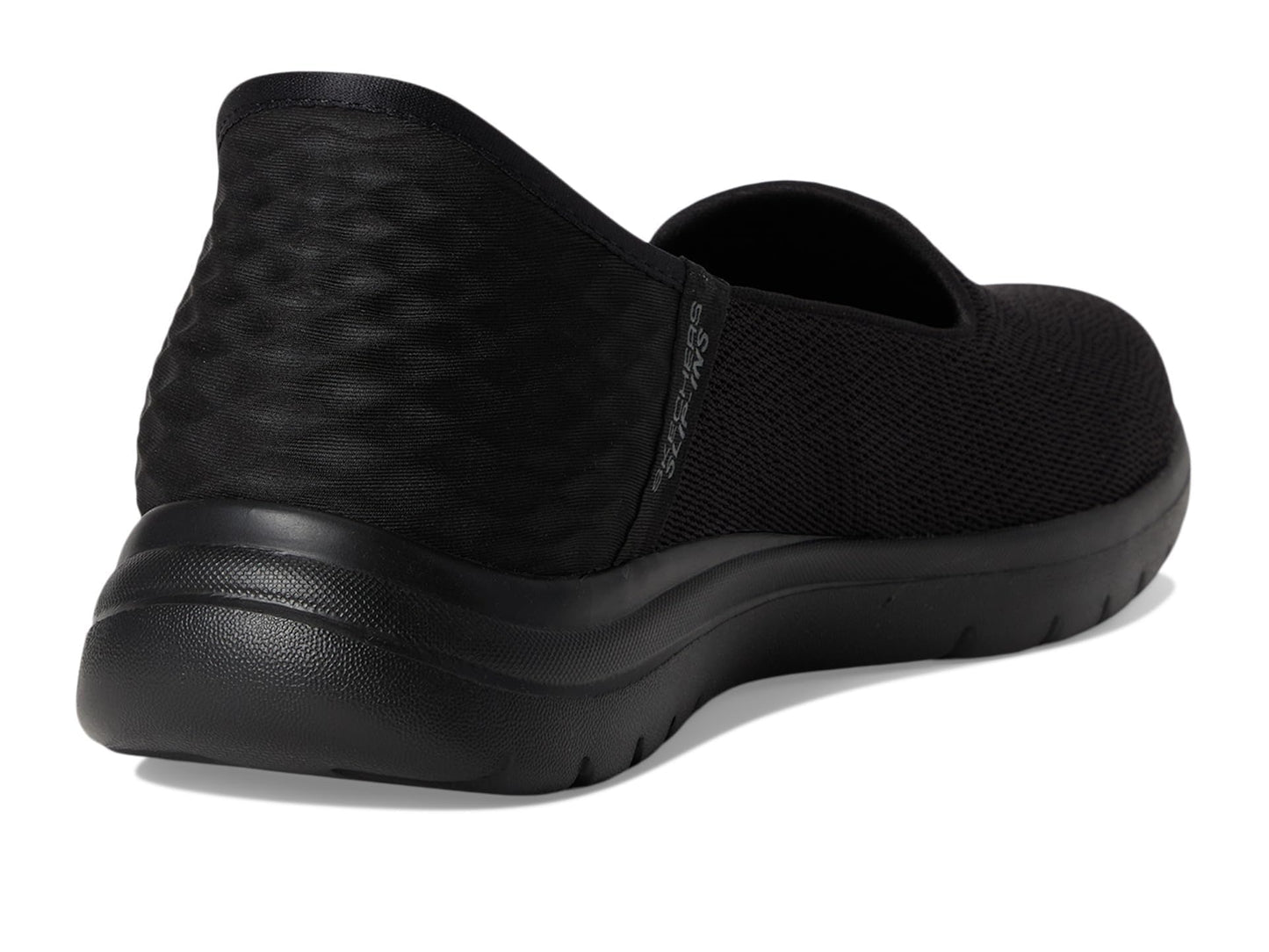 Skechers Women's go Flex Slipper, Black Textile, 6 UK