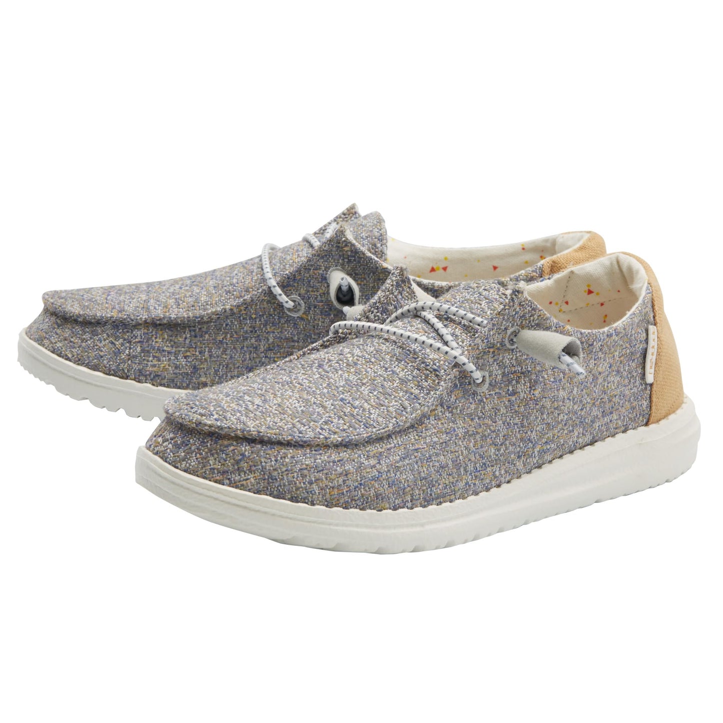 Hey Dude Women's Wendy Grey/Yellow Size 11 | Women’s Shoes | Women’s Lace Up Loafers | Comfortable & Light-Weight