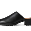 Madewell The Mindy Lugsole Mule in Leather True Black 10 M