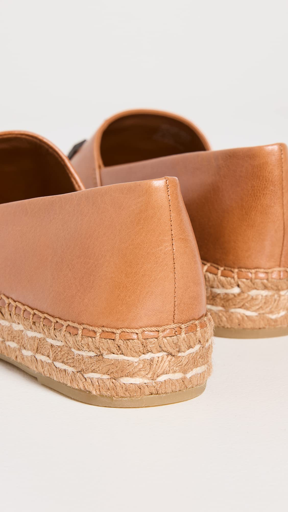 Tory Burch Women's INES Platform Espadrilles, Tan, 8.5 Medium US