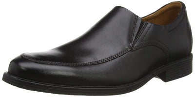Clarks Men's Whiddon Step Loafer, Black Leather, 10 UK Wide