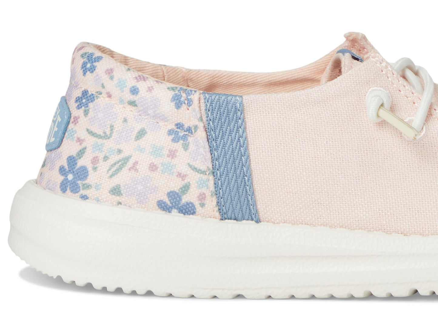 HEYDUDE Kids Womens Wendy Funk Spring Floral (Little Kid/Big Kid) Petal Pink/Multi 5 Big Kid M