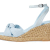 Stuart Weitzman Playa Espadrille Knot Wedge Light/Natural 8 B
