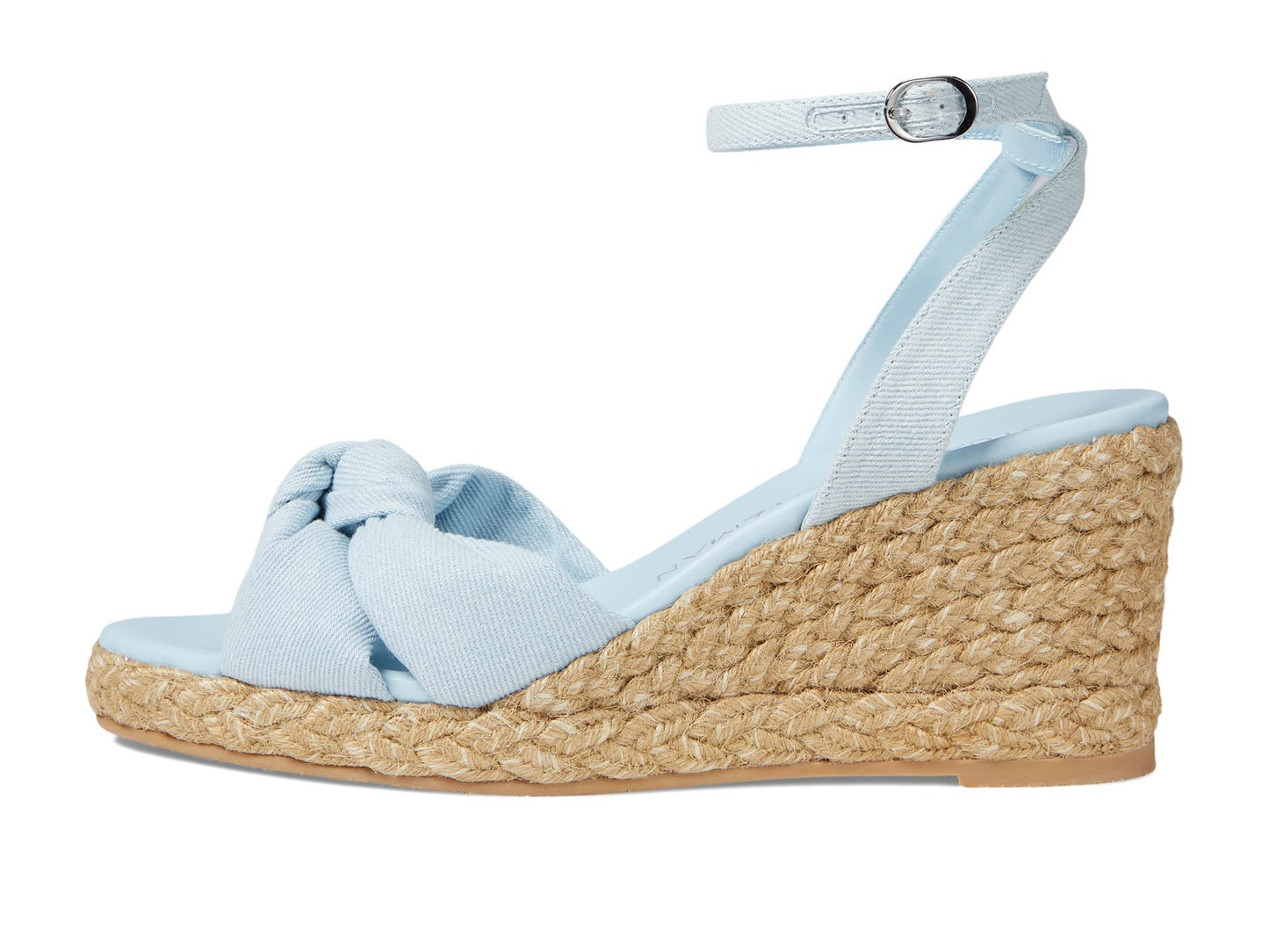 Stuart Weitzman Playa Espadrille Knot Wedge Light/Natural 8 B