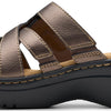 Clarks Women Merliah 2 Cove Bronze Metallic Leather 8.5 Narrow