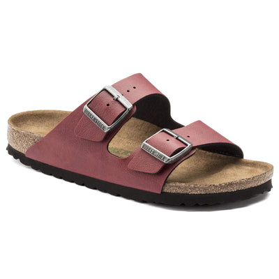 Birkenstock Arizona Unisex Leather Sandal, Bordo, 9