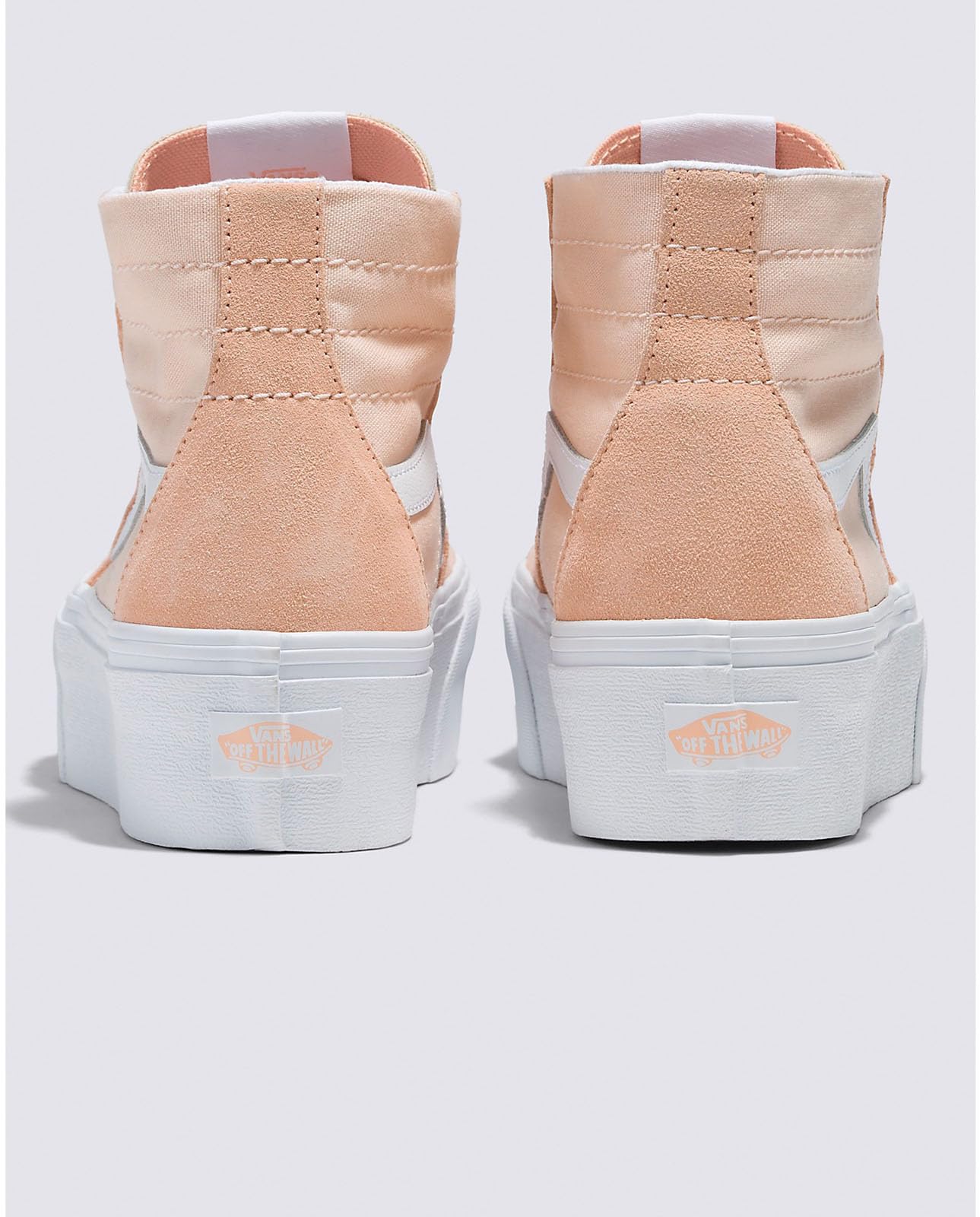 Vans - Unisex Sk8-Hi Tapered Stackform Shoes, Color Peach, Size: 5.5 M US Mens / 7 M US Womens