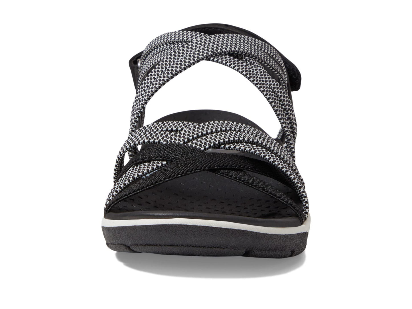 Skechers USA Reggae Cup-Smitten By You Women's Sandal, 11 B(M) US, Black-White