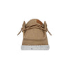 HEYDUDE Wally Toddler Washed Canvas | Boy's Loafers | Boy's Slip On Shoes | Comfortable & Light Weight Walnut